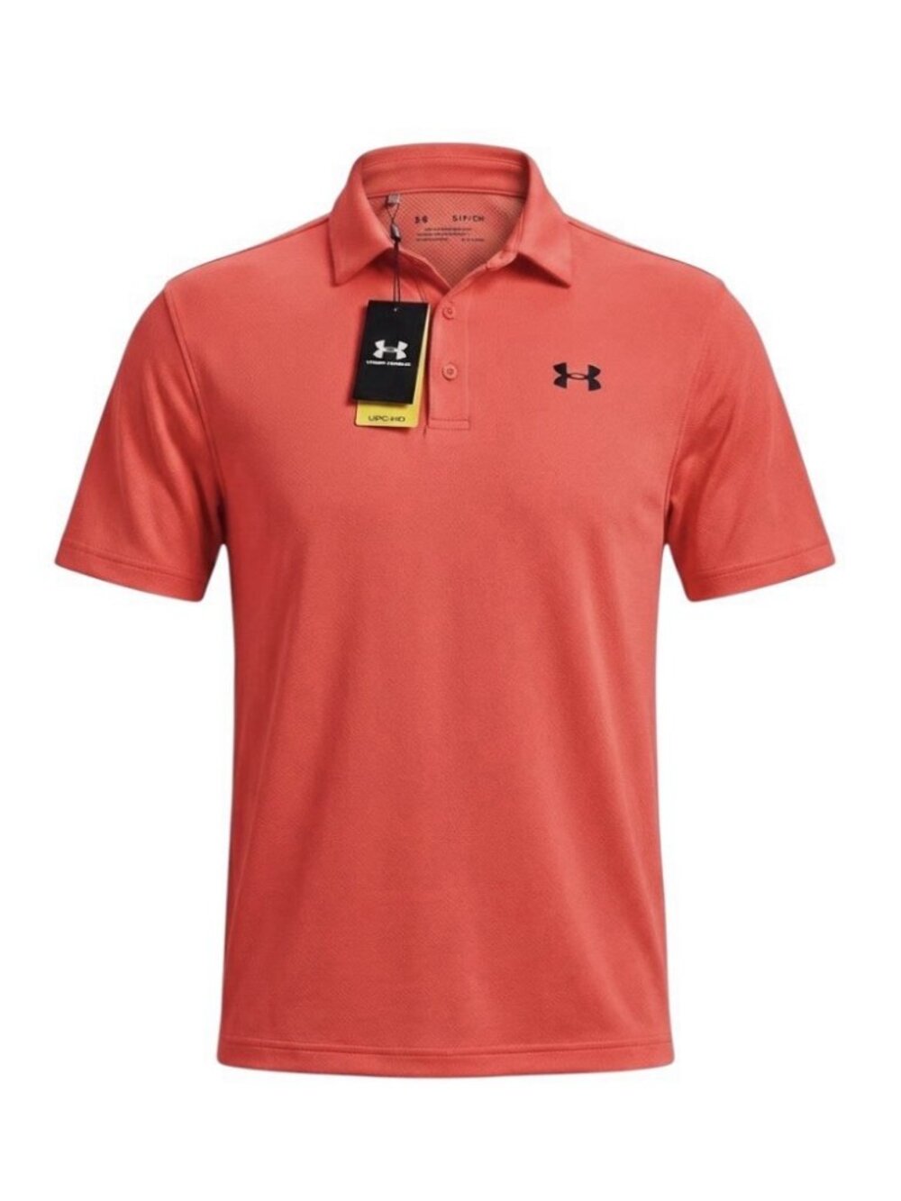 Under Armour Men's Team Tech Short Sleeve Orange Shirt Size S